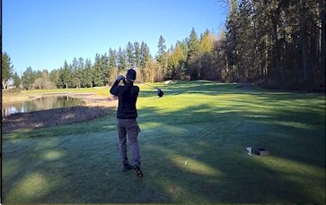 Video thumbnail: Amateur golfer using ZeroGolfTee tee